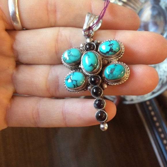 Stone Turquoise Silver Dragonfly Charm - Picture 1 of 5